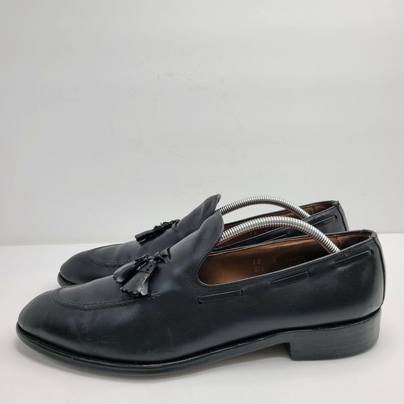 Allen Edmonds Saratoga 8703 Black Leather Loafers Men's Dress Shoes US Size 12A - Picture 2 of 11